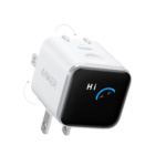 شارژر دیواری Anker Nano Charger (45W, Smart Display, 180° Foldable) | مجهز به نمایشگر هوشمند و دوشاخه تاشو ۱۸۰ درجه