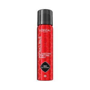اسپری تثبیت‌کننده آرایش L’Oréal Paris L'Oreal Infallible 3-Second Setting Spray Mist | ماندگاری ۳۶ ساعته با پخش بسیار ریز و یکنواخت