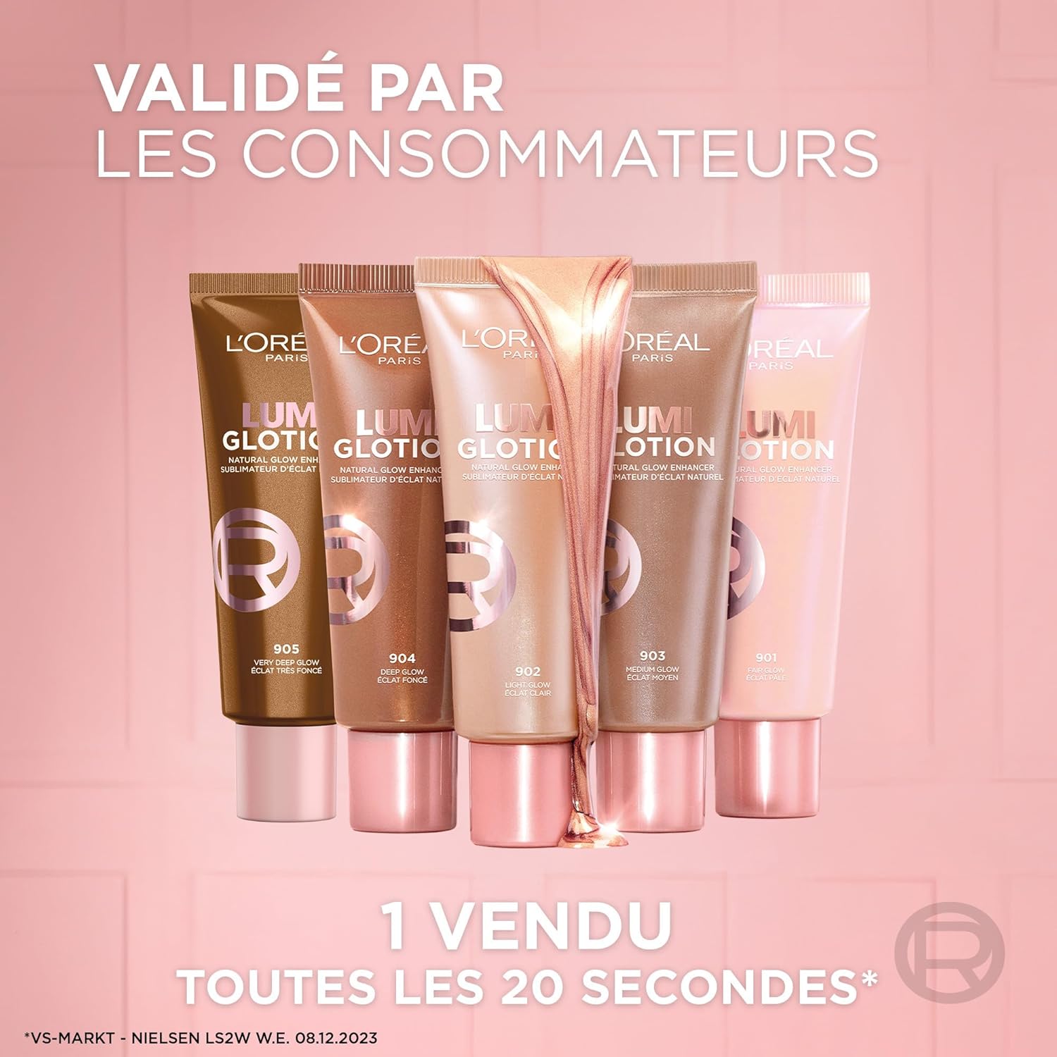 هایلایتر مایع صورت و بدن L’Oréal Paris Perfect Match Lumi Glotion | حاوی گلیسیرین و شیباتر برای درخشش طبیعی پوست (شماره 902)