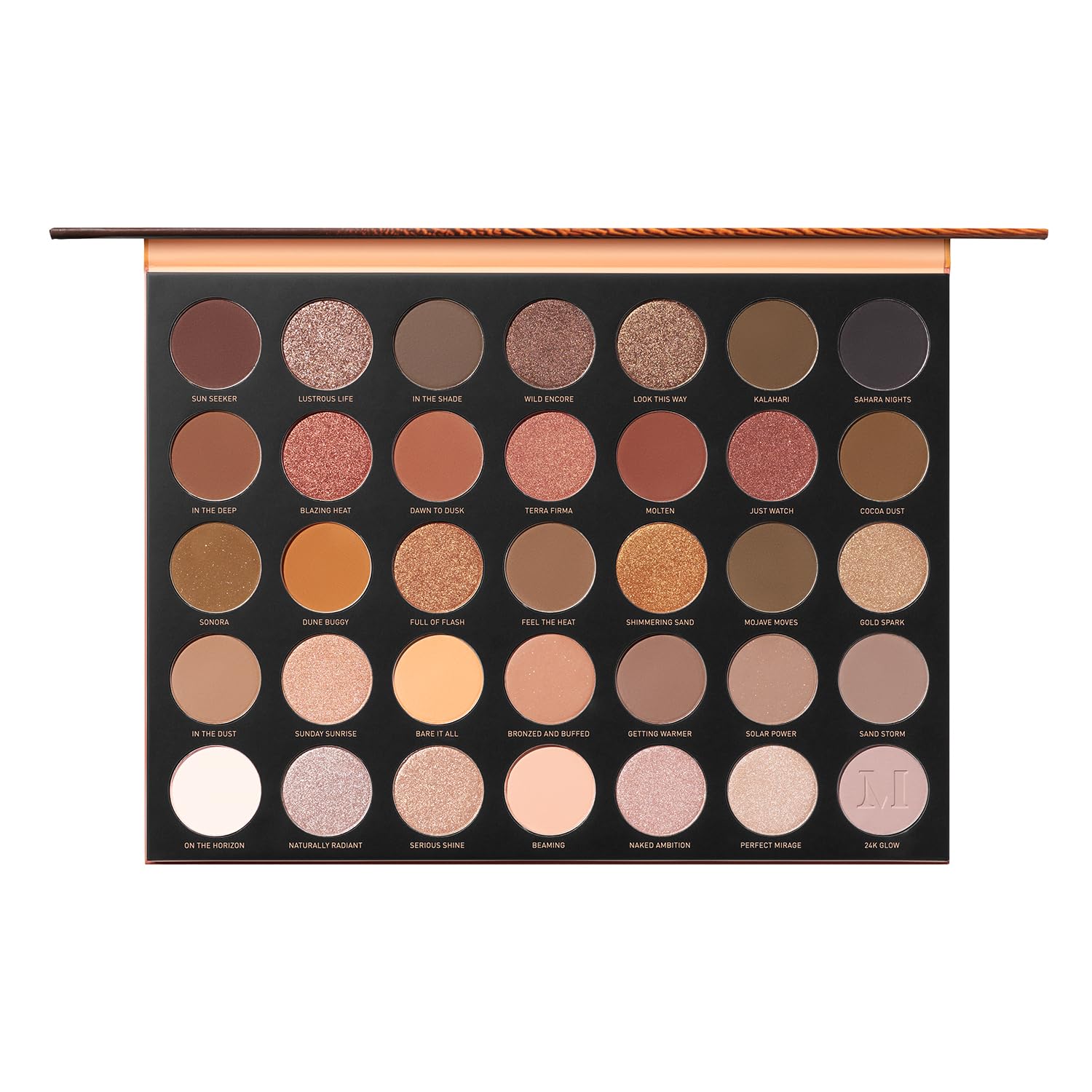پالت سایه چشم Morphe 35U Gilded Desert Artistry Palette | پیگمنت بالا با ترکیب رنگهای مات و متالیک عمیق