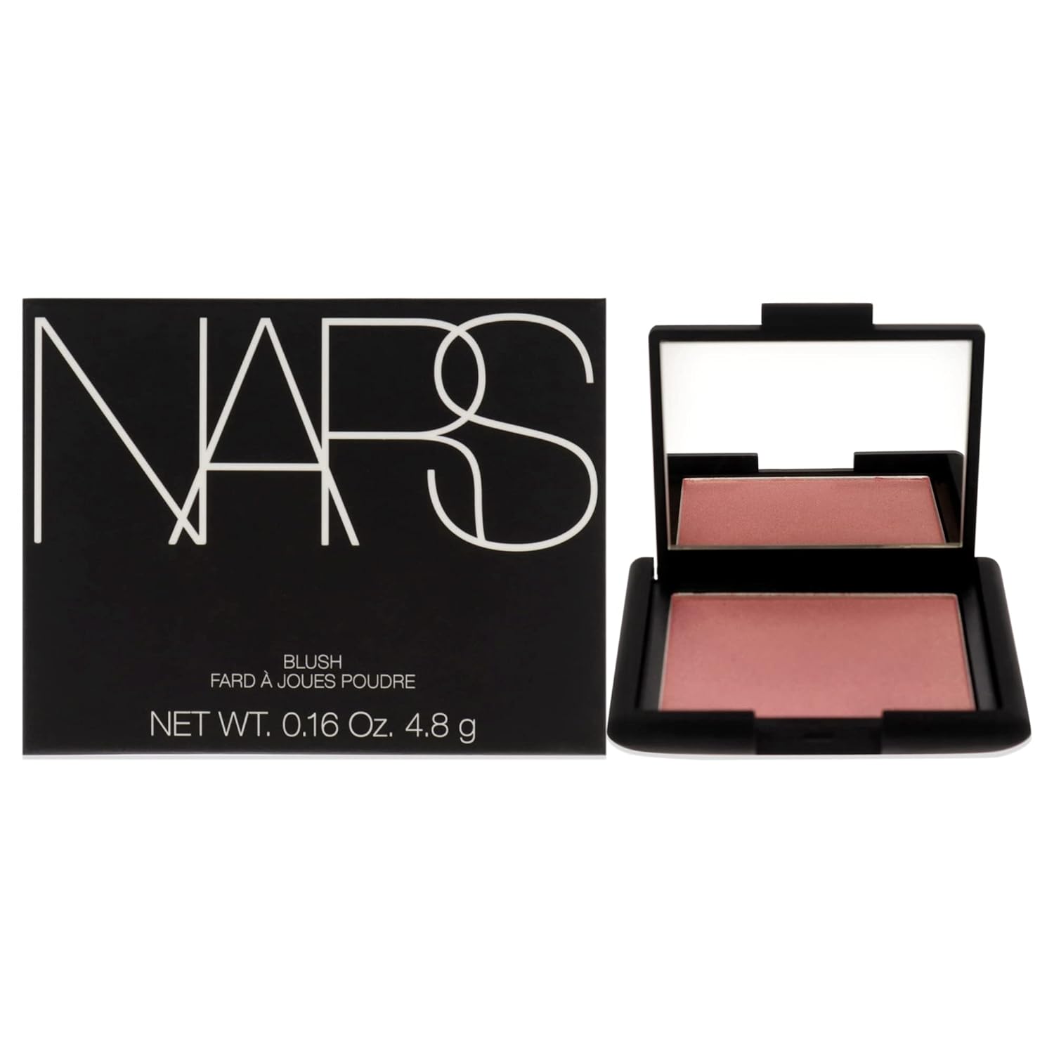 رژگونه پودری Nars Blusher Orgasm | با جلوه درخشان و رنگ صورتی هلویی طبیعی